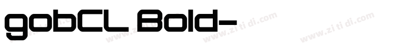 gobCL Bold字体转换